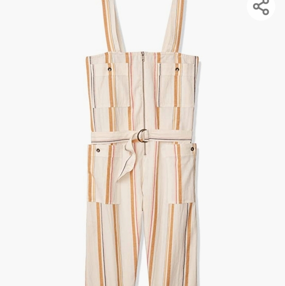 Billabong stripes retro y2k  Jumpsuit patch front pocket - Picture 5 of 14